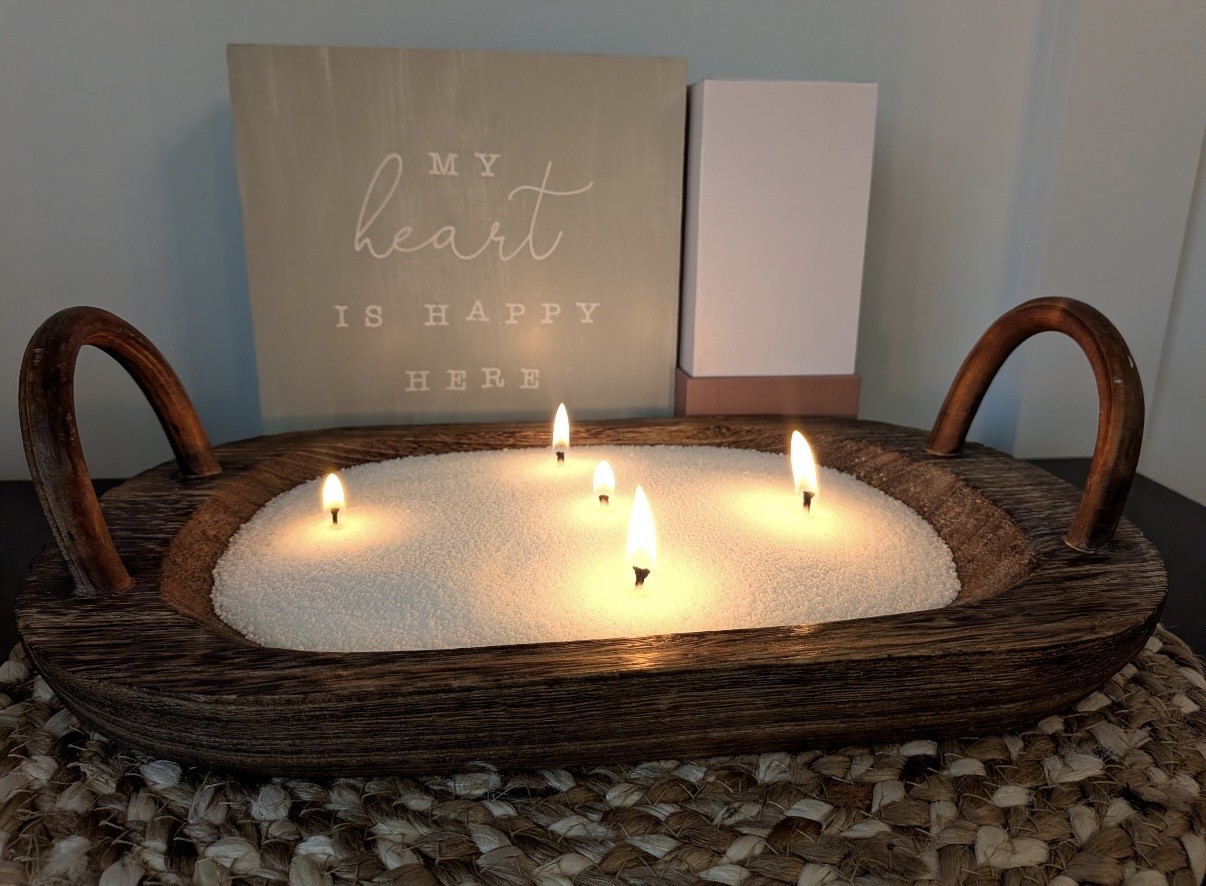 Candles lit together